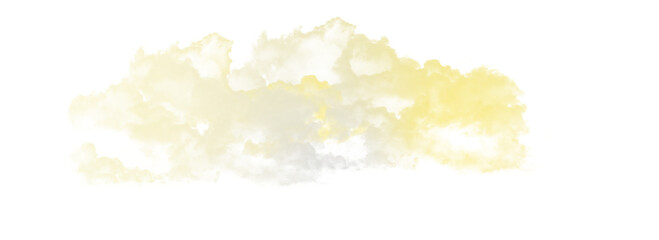 Abstract cloud illuminated with neon light with Isolate background