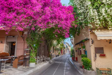 Foto op Aluminium Street view of Athens © adisa