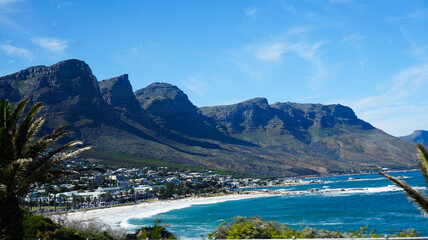 South Africa vacation Clifton beach near Cape town South atlantic ocean side travel vacation destination