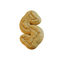 Plastic or Rubber 3D Alphabet or PNG Letters