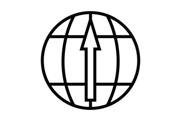 web up flat icon minimalist seo and web symbol art black sign artwork