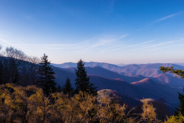 Obraz premium Blue Ridge Parkway in North Carolina, USA