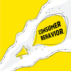 Consumer behavior. flat Vector illustration isolated on white background.