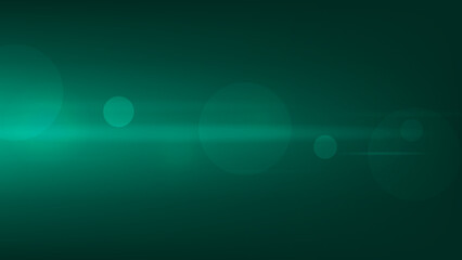 Neon Cyan Blue Bokeh Light with Ray Flare Background, Blurry Close Up View 