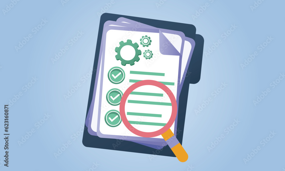 Poster service clipboard. clipboard or checklist. technical check list. technical support check list, magni