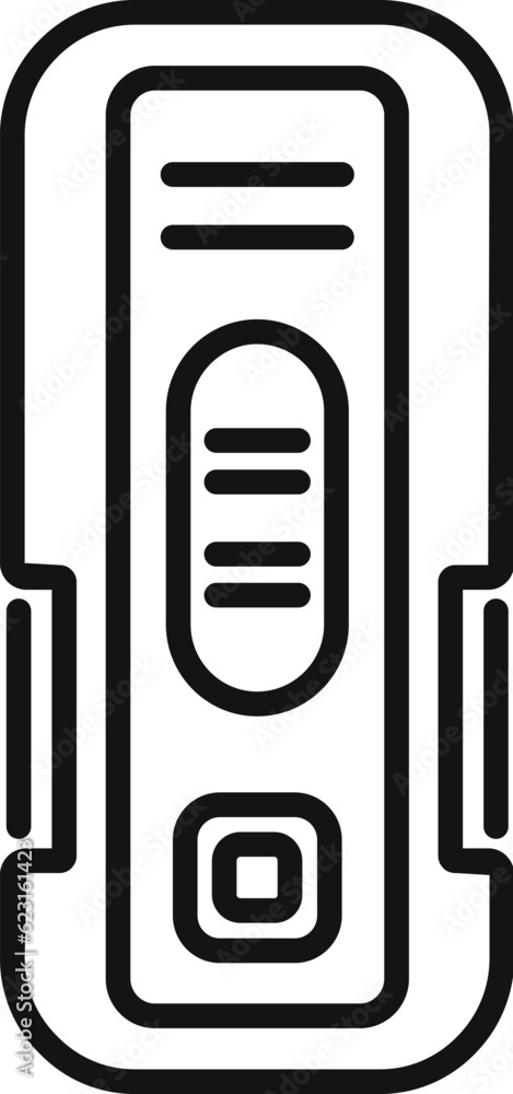 Poster plasma test icon outline vector. virus test. digital computer