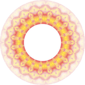 Yellow-orange ring with decorative elements.