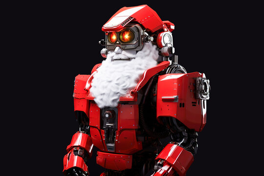 Santa Claus cartoon robot