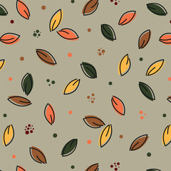pattern seamless wallpaper background package clothing foliage repeat textile t-shirt print wrap  summer autumn leaves fall leaves certificate cover business card menu carpet stains circles elements