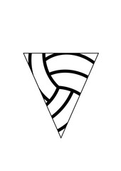 Volleyball Pennant Flag Bunting
