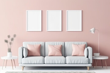 modern living room with sofa