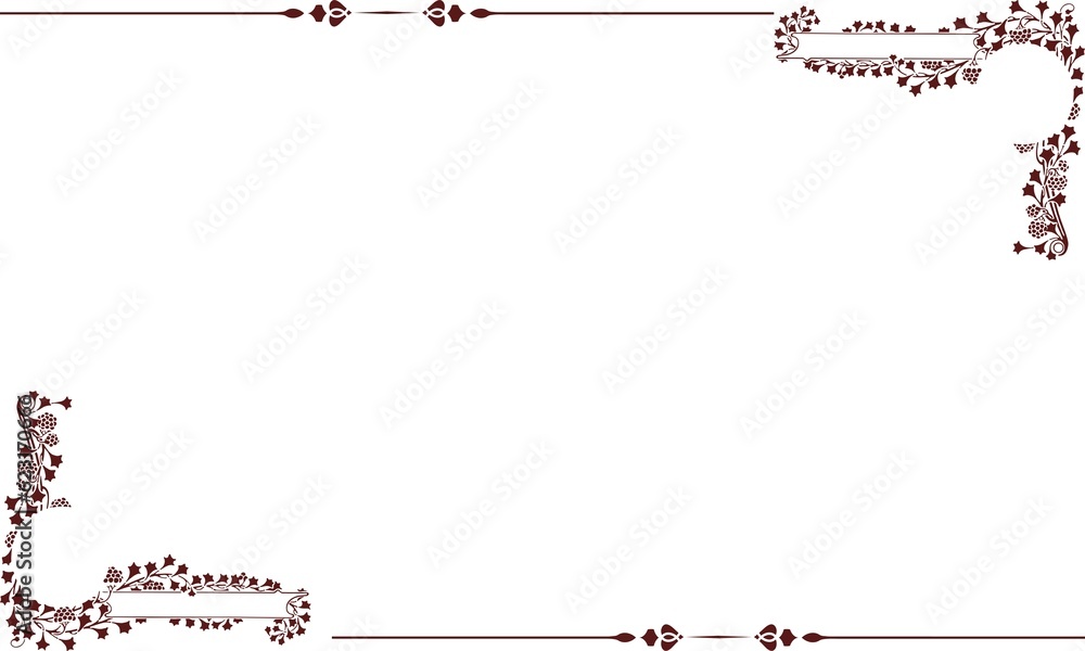 Poster this powerpoint background with an intricate and beautiful pattern of flowers or leaves, creates a f