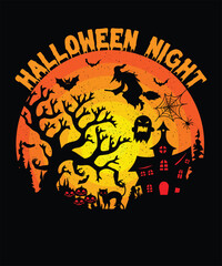 Halloween T-Shirt Design | Halloween Sublimation Digital Design| Halloween Design

