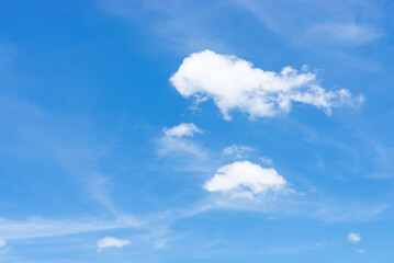 Naklejka na ściany i meble blue sky with white clouds.