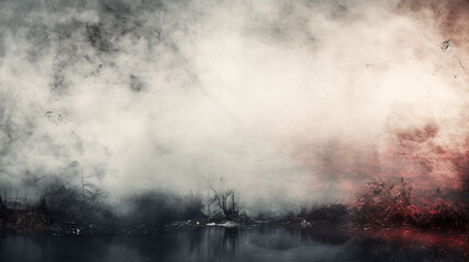 He creates an intricate and beautiful background texture for the photo.