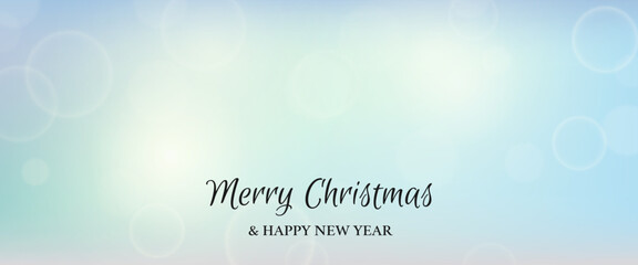 Bokeh background with New Year inscription