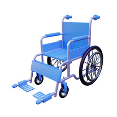 Fototapeta premium 3d Render Wheelchair Icon Illustration