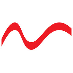 red ribbon isolated on white