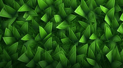 Vector green grass square illustration.Generative AI
