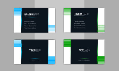Corporate Business Card Design Template |  Modern Creative Business Card Template, Developer Designer Visiting Card Design ideas for personal identity