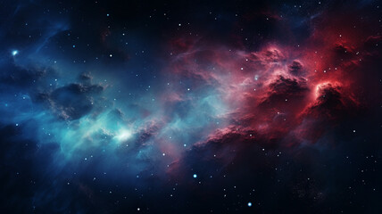 nebula with space