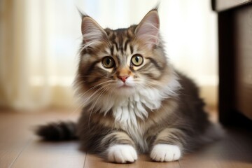 Obraz premium Cute Adorable Cat generative AI.