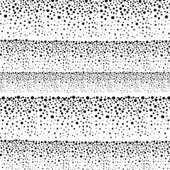 Seamless pattern with small black dots on a white background.
