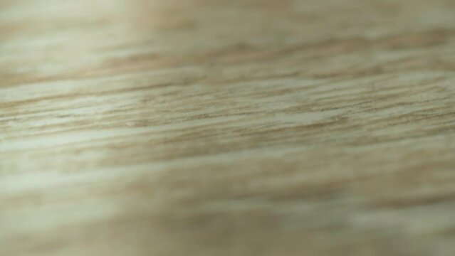 Light linoleum floor close-up on the floor. Modern material for renovation. Selective focus