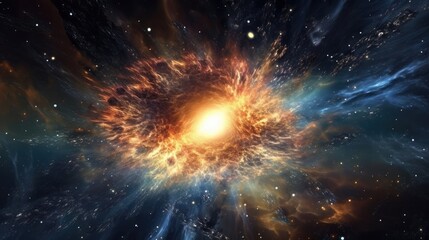 An endless galaxy that amazes mortal man. Generative AI Technology 