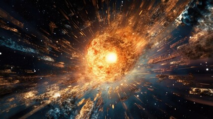 An endless galaxy that amazes mortal man. Generative AI Technology 