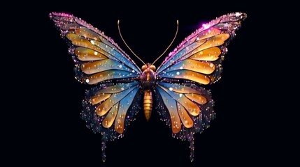 Obraz na płótnie Canvas Abstract butterfly created , Generative AI.