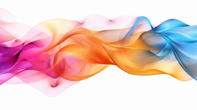 An abstract background with vibrant color swirls, Generative AI.