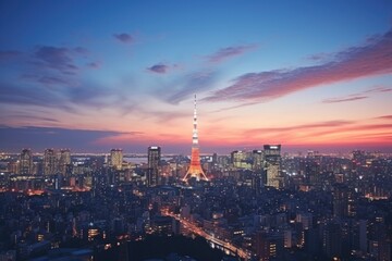 Fototapeta premium Tranquil Reflections: Japanese Landscape Serenity Generative AI