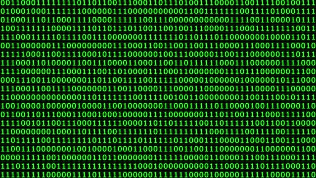 Green glitch code background