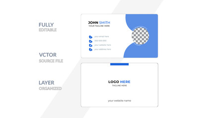 Fototapeta premium Simple Creative Business Card Design