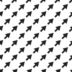 Seamless color pattern with arrows motif. Minimalist abstract background. Simple modern print with pointers. Digital paper, textile print. Vector art.