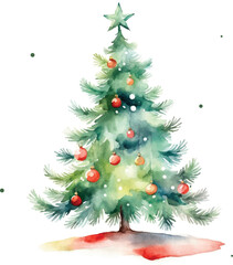Christmas tree decoration vector 