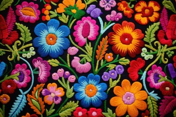 Vibrant Traditions: Mexican Embroidery Generative AI