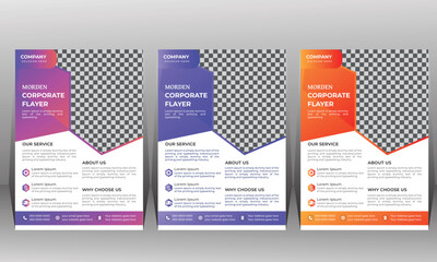 Corporate business flyer design and digital marketing agency brochure cover template
 
