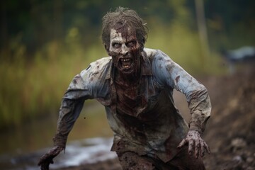 Relentless Pursuit: Zombie Charging Towards the Camera Generative AI