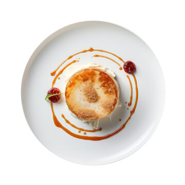 Funcho On White Plate, On Isolated Transparent Background, Png. Generative AI