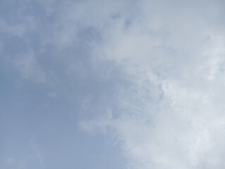 blue sky with white cloud background,Bfluffy cloud in the blue sky background,Clearing day and Good weather in the morning.meteorology, heaven, hope, peace, graphic resources, picturesque panoramic sc