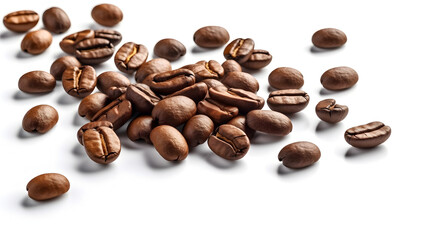 Fototapeta premium coffee beans isolated on white