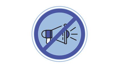 No speaker pictograms signs symbols icons