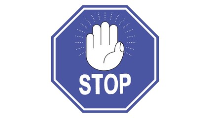 Stop pictograms signs symbols icons