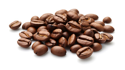 Naklejka premium coffee beans isolated on white