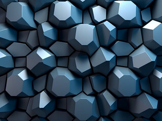 Abstract dark background with blocks. AI