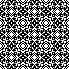 Seamless repeating pattern.  Black and white pattern for web page, textures, card, poster, fabric, textile.