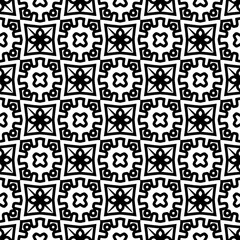 Seamless repeating pattern.  Black and white pattern for web page, textures, card, poster, fabric, textile.