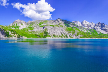 Obraz premium Lünersee | Stausee | Vorarlberg